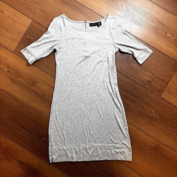 Adrienne Vittadini Gray Half Sleeve Knee-Length Dress Size XS - Picture 1 of 8